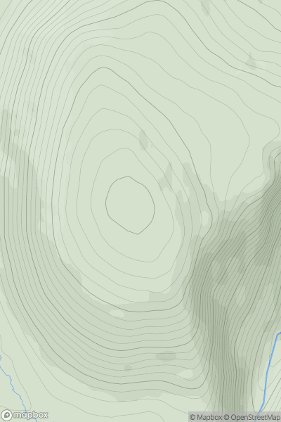 Thumbnail image for Hunt Hill [Braemar to Montrose] showing contour plot for surrounding peak